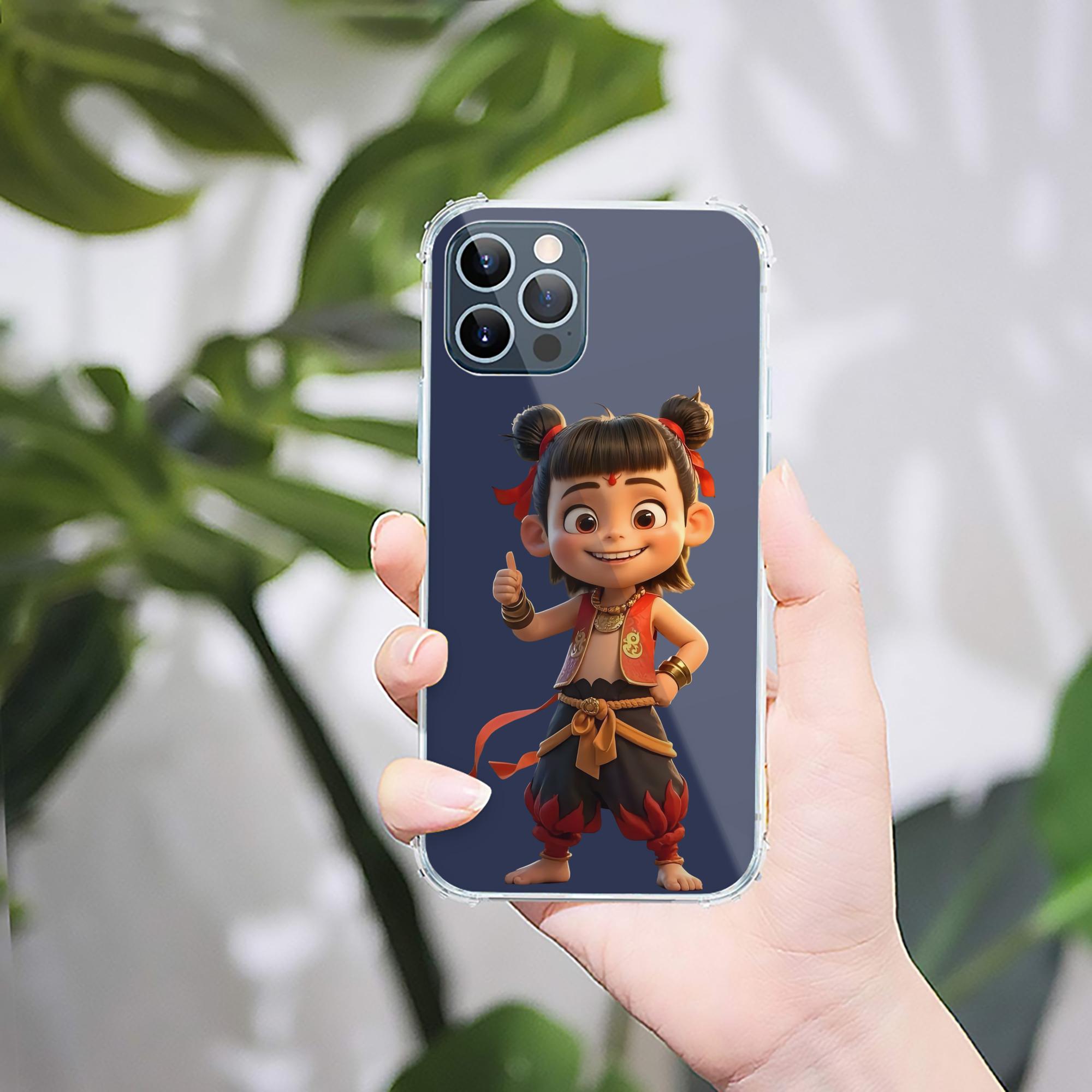 （画像用） Ne Zha 2 ナタ 魔童の大暴れ 【iPhone 12シリーズ対応】透明スマホケース（クリアソフトケース）